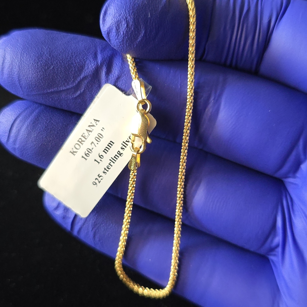 Gold Sterling Silver Necklace